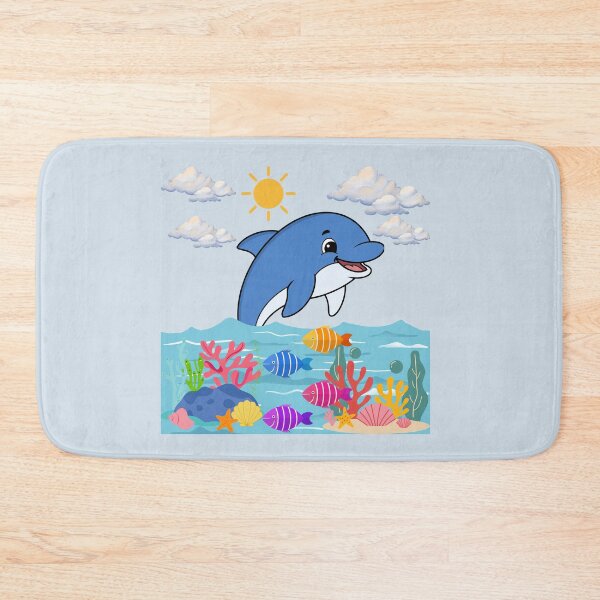 Item preview, Happy Dolphin in the Sea designed and sold by DidiDesignShop.