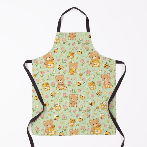 Item preview, Teddy Bear Honey Bee Kawaii Pattern designed and sold by Soft Berry Studio.