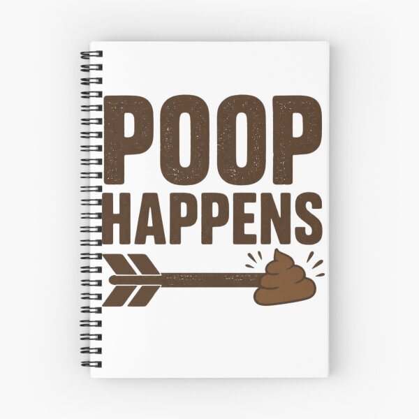 Item preview, Poop Happens Funny Bathroom Humor T-Shirt Design designed and sold by redblink store.