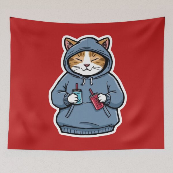 Item preview, No Sleep Just Gaming Cat Sticker designed and sold by Stylestickers55.