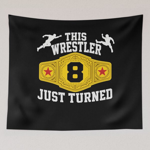 Item preview, 8th Wrestling Birthday This Wrestler Just Turned 8 Boys  designed and sold by clothesy7.