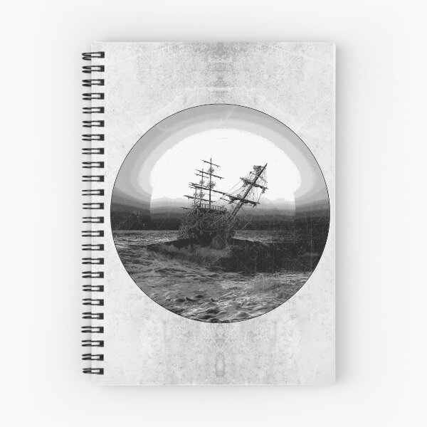 Item preview, Tall Ship Storm Sea Dark Maritime Circular Vignette Art designed and sold by Ghoul Enterprises.