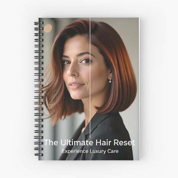Item preview, Chestnut Bob Hair Reset: Before and After Silky Hair Transformation designed and sold by Creative-RE.