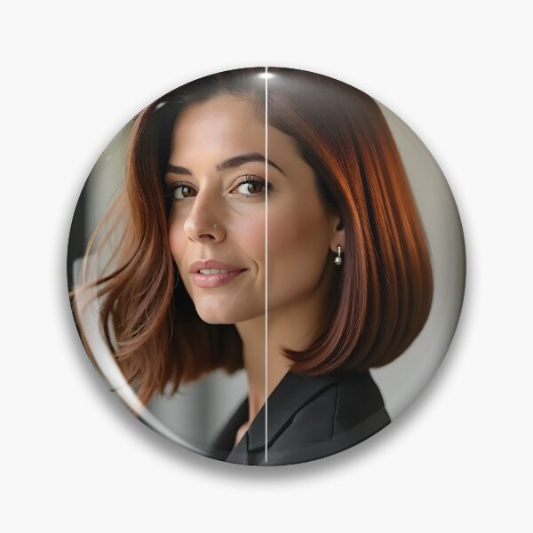 Item preview, Chestnut Bob Hair Reset: Before and After Silky Hair Transformation designed and sold by Creative-RE.