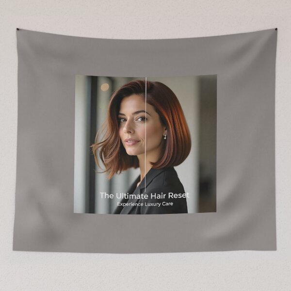 Item preview, Chestnut Bob Hair Reset: Before and After Silky Hair Transformation designed and sold by Creative-RE.