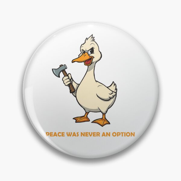 Item preview, I Choose Violence Funny Goose Holding Axe Retro designed and sold by TheAkyolStudio.