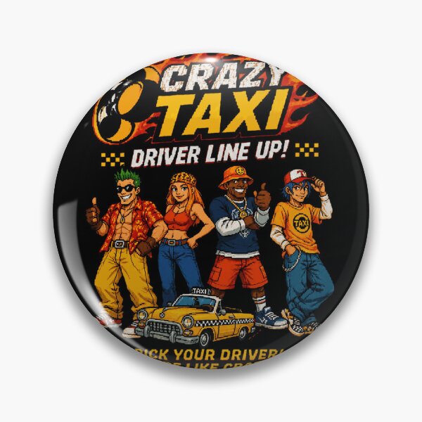 Item preview, Alineación de conductores de Crazy Taxi designed and sold by vrbkaurmanx12.