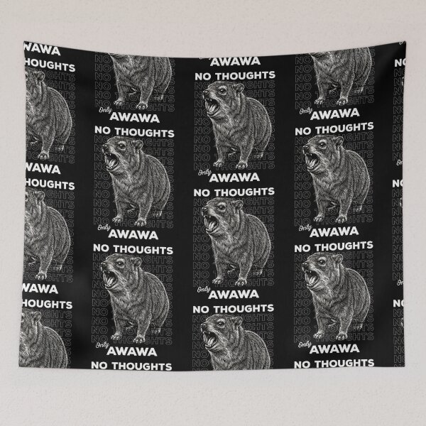 Item preview, No Thoughts Only AWAWA Screaming Rock Hyrax designed and sold by d247.