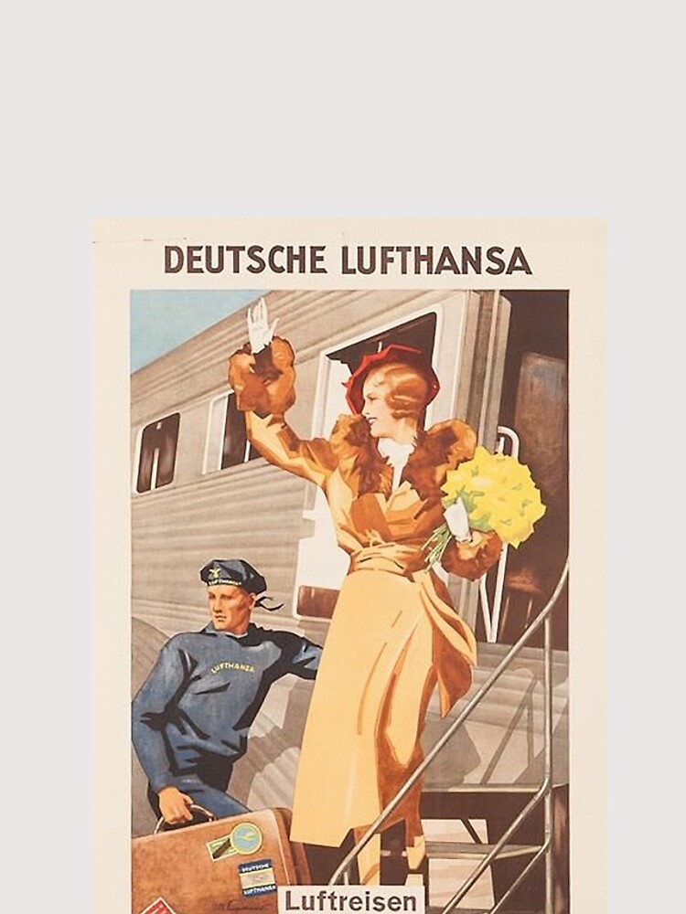Luftreisen.. Vintage Lufthansa Ad.. circa 1930 by edsimoneit