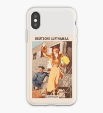 Luftreisen.. Vintage Lufthansa Ad.. circa 1930 iPhone Case