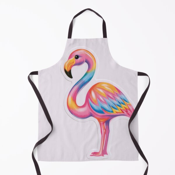 Item preview, Flamingo Sticker – Colourful Tropical Design designed and sold by The Digital Compass.