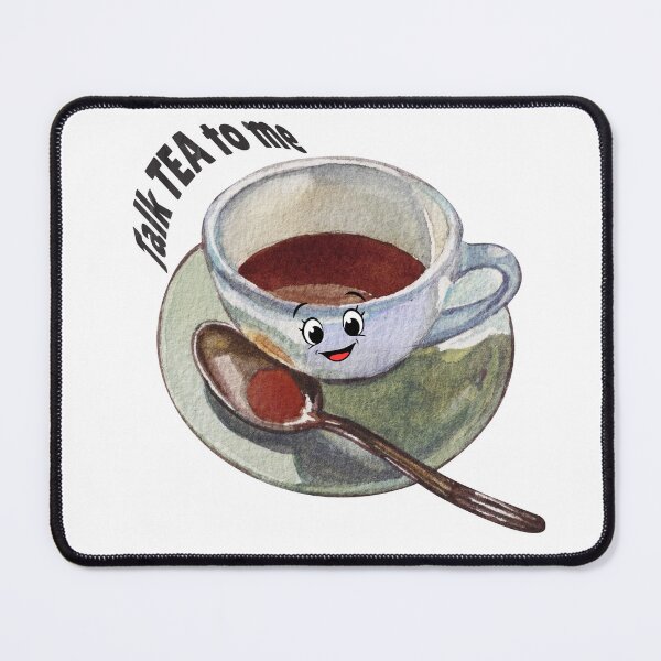 Item preview, Talk TEA to Me Sticker – Funny Tea Lover Quote, Watercolor Teacup Illustration, Cozy Tea Time Design designed and sold by Pandey14.
