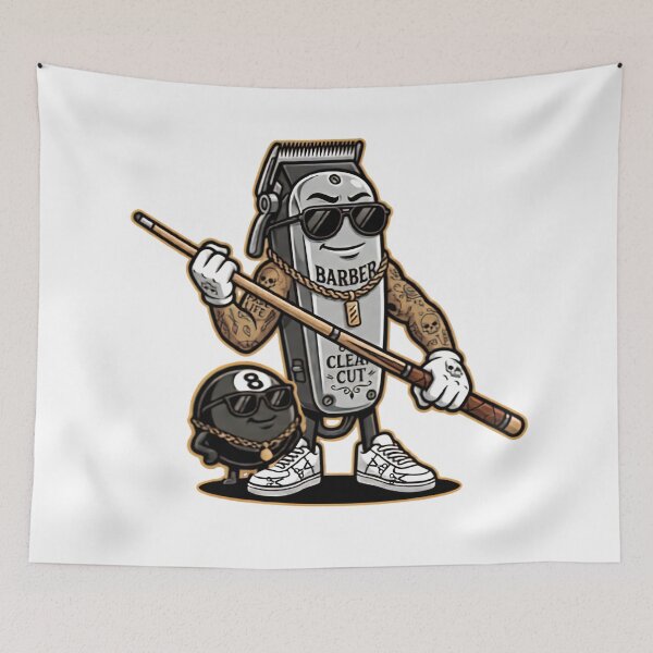 Item preview, Funny Barber Billiards designed and sold by Majnon8bp.