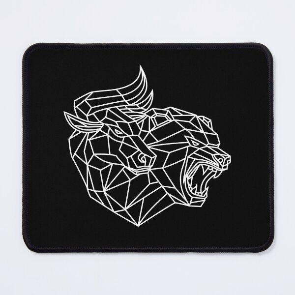 Item preview, Geometric Bull Bear Trading Illustration designed and sold by venomousvector.