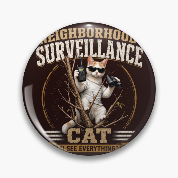 Item preview, Neighborhood Surveillance Cat – I See Everything Funny Cat Lover Vintage Retro T-Shirt designed and sold by HOUSE OF TIST.