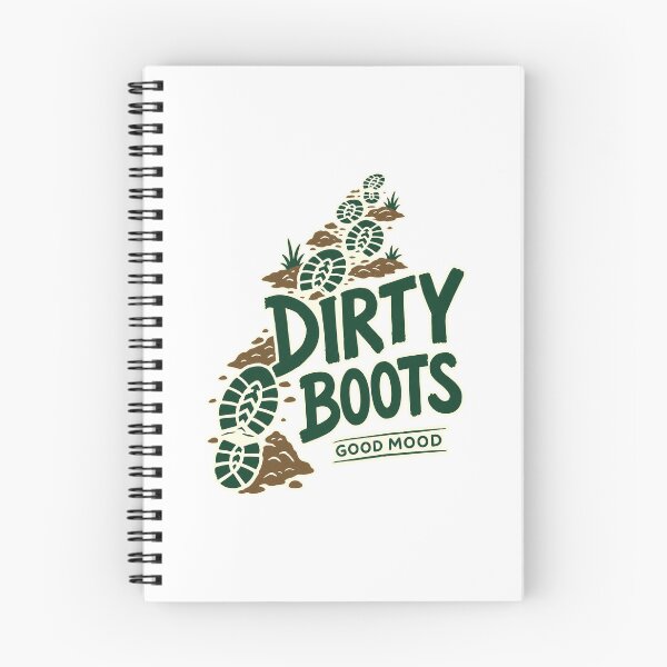 Item preview, Dirty Boots Good Mood Hiking designed and sold by pirminio.