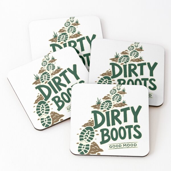 Item preview, Dirty Boots Good Mood Hiking designed and sold by pirminio.
