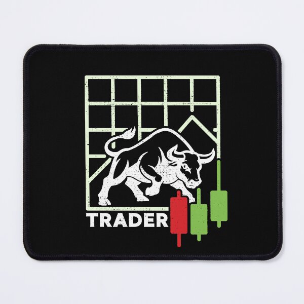 Item preview, Bull Market Trader Distressed Chart Design designed and sold by venomousvector.