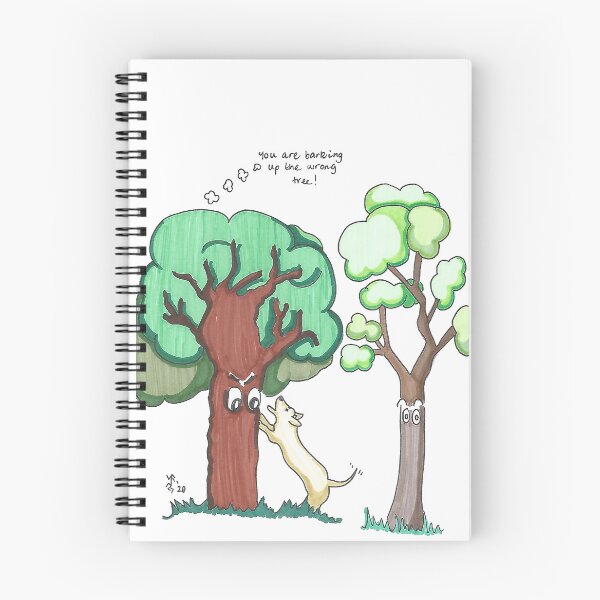 Item preview, You're Barking Up The Wrong Tree - Hand Drawn designed and sold by AJPrettyObscene.