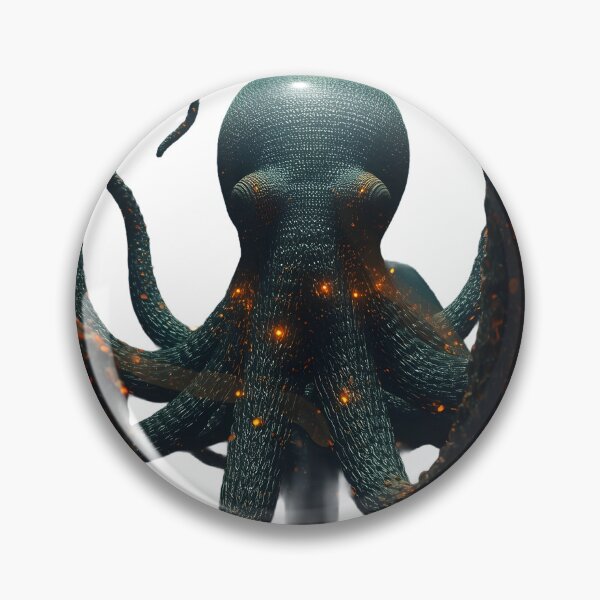 Item preview, Mystical Deep Sea Octopus with Bioluminescence designed and sold by LuxPrintLab.