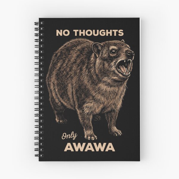 Item preview, No Thoughts Only Awawa Screaming Rock Hyrax designed and sold by d247.