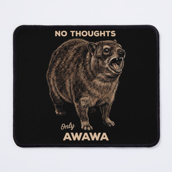Item preview, No Thoughts Only Awawa Screaming Rock Hyrax designed and sold by d247.