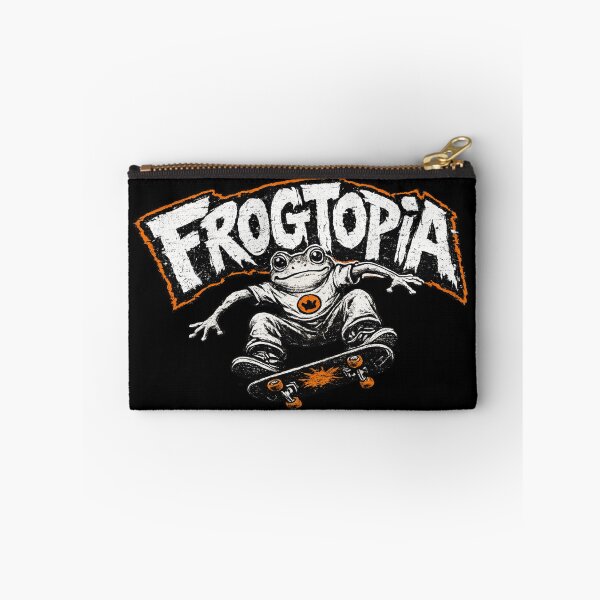 Item preview, Frogtopia Skateboarding Frog Vintage Skater Graphic T-Shirt designed and sold by Moss & Mellow.