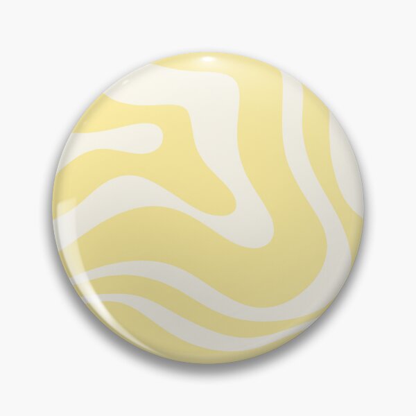 Item preview, Groovy Retro Modern Liquid Swirl Butter Yellow Abstract Pattern designed and sold by kierkegaard.