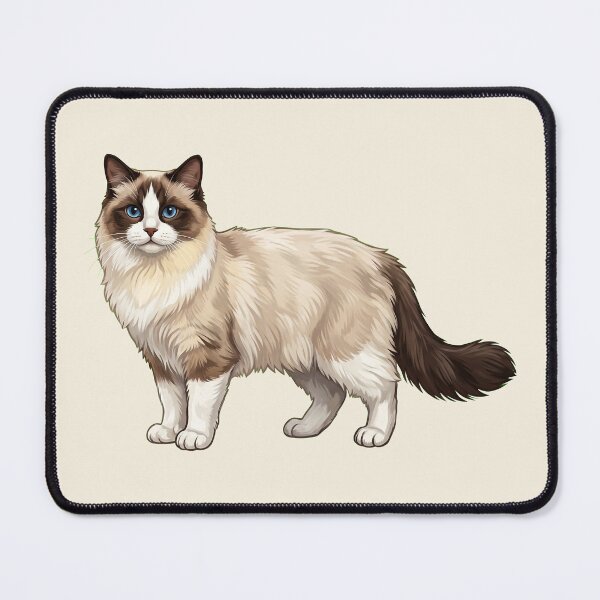 Item preview, Cute Hand-Painted Ragdoll Cat Illustration designed and sold by SYCESTORE.