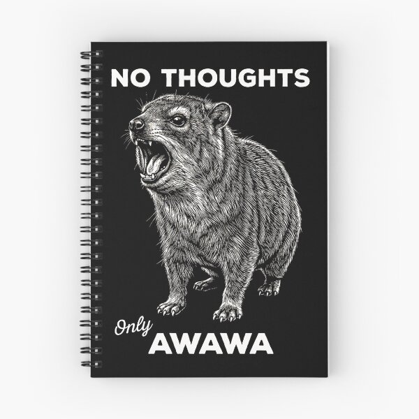 Item preview, No Thoughts Only Awawa Screaming Rock Hyrax designed and sold by d247.