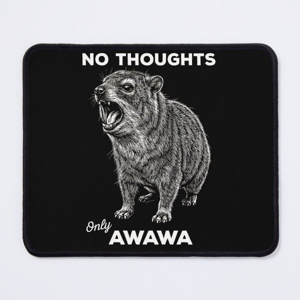 Item preview, No Thoughts Only Awawa Screaming Rock Hyrax designed and sold by d247.