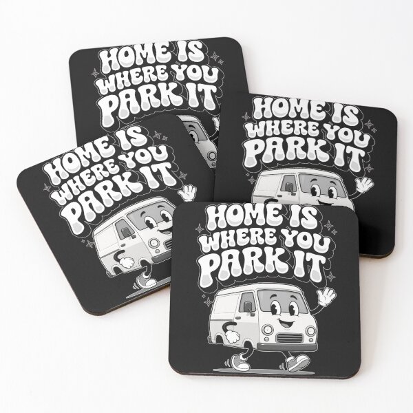 Item preview, Home Is Where You Park It – Vanlife Camping Retro Camper Van Adventure Design designed and sold by VANLIFE..