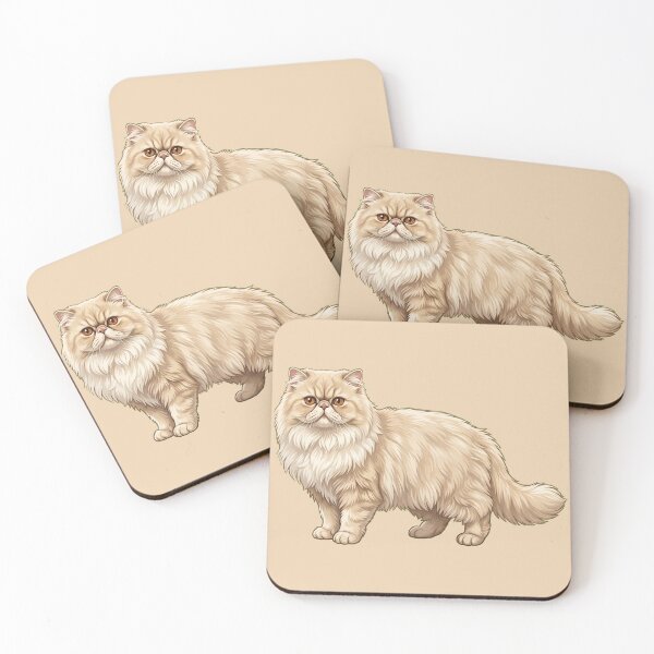 Item preview, Cute Hand-Painted Persian Cat Illustration designed and sold by SYCESTORE.