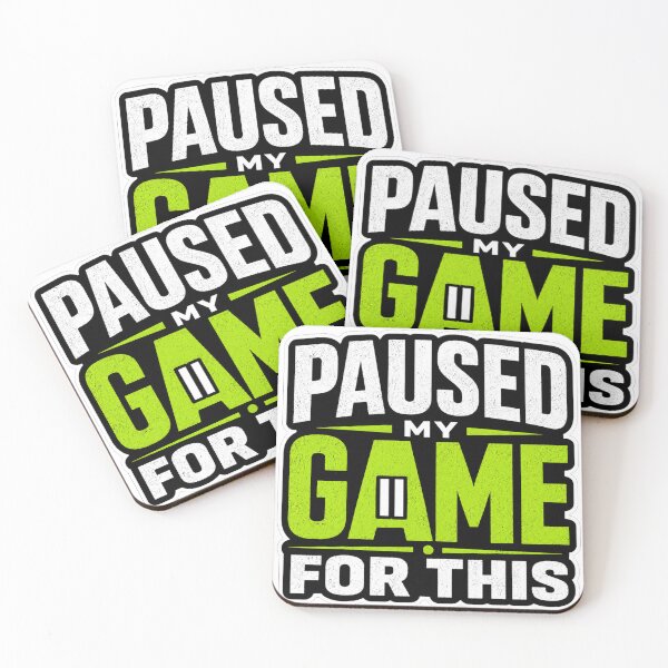 Item preview, Paused My Game For This – Funny Gamer Quote Design designed and sold by Shabrinox.