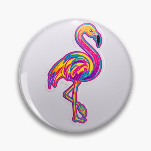 Item preview, Vibrant Flamingo Sticker – Colourful Tropical Design designed and sold by The Digital Compass.