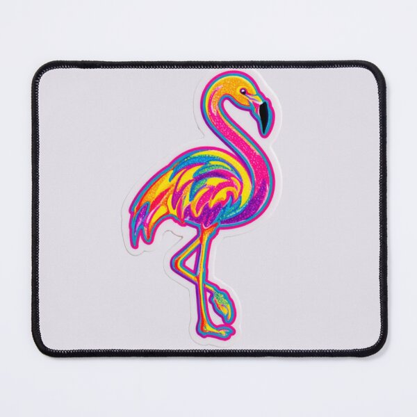 Item preview, Vibrant Flamingo Sticker – Colourful Tropical Design designed and sold by The Digital Compass.