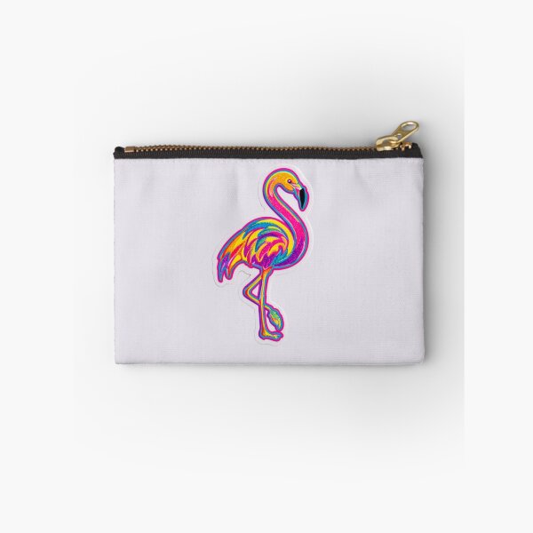 Item preview, Vibrant Flamingo Sticker – Colourful Tropical Design designed and sold by The Digital Compass.