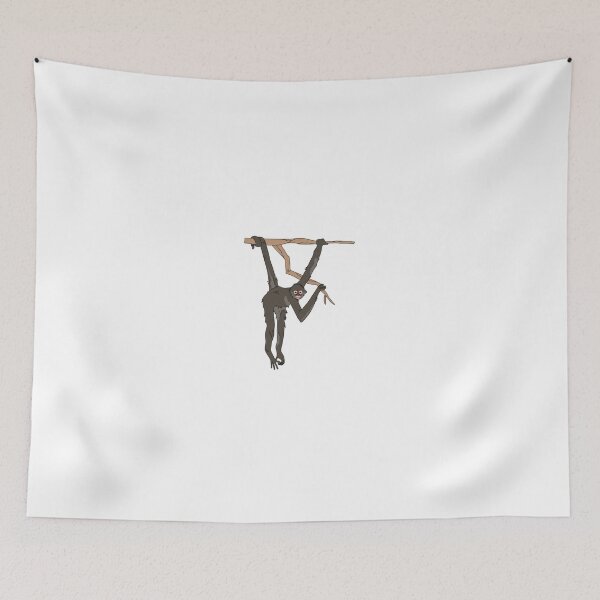 Item preview, Hanging Monkey in the Tree Illustration designed and sold by DailyDoodlesBySumbul.