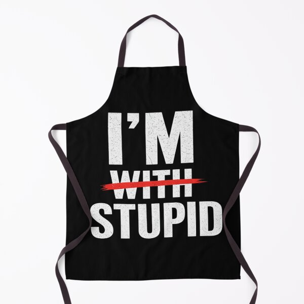 Item preview, 'm With Stupid Crossed Out Funny Shirt designed and sold by purrtees.