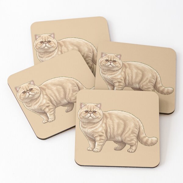 Item preview, Cute Hand-Painted Exotic Shorthair Cat Illustration designed and sold by SYCESTORE.