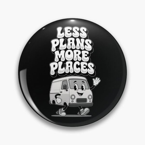 Item preview, Less plans more places – Vanlife Camping Retro Camper Van Adventure Design designed and sold by VANLIFE..