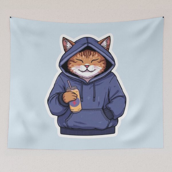Item preview, No Sleep Just Gaming Cat Sticker designed and sold by Stylestickers55.