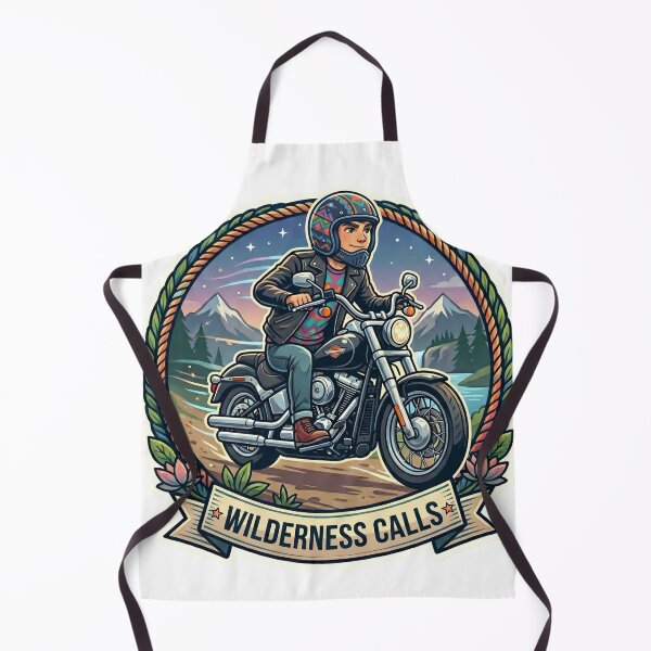 Item preview, Wilderness Calls Motorcycle Boy Sticker designed and sold by venus-st.