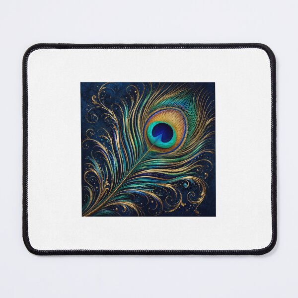 Item preview, Beautiful Peacock Feather Digital Art | Elegant Nature Design designed and sold by InkJoys.