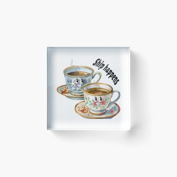 Item preview, Best Redbubble Title  Tea Time Besties Sticker – Floral Teacup Illustration, Tea & Cookies Design, Cozy Tea Lover Gift designed and sold by Pandey14.