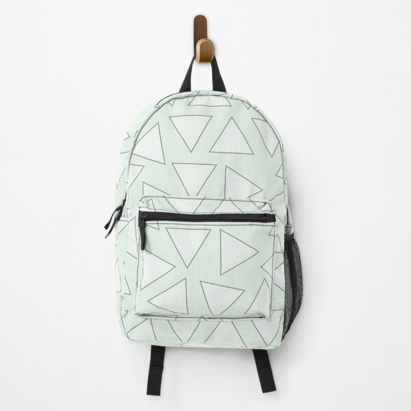 Item preview, Sage Green Aesthetic Minimalist Triangle Linear Tessellation Pattern designed and sold by LensDyn™.