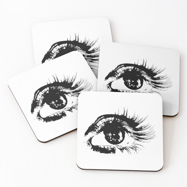 Item preview, Elegant Eye Illustration with Long Eyelashes designed and sold by New Releases Hub.