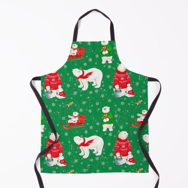 Item preview, Christmas Polar Bears Pattern In Red And Green designed and sold by DEC02.