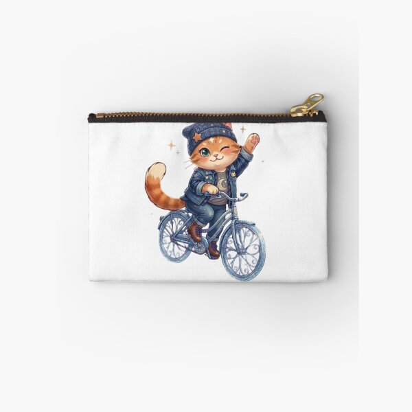 Item preview, Cute Kawaii Cat Riding Galaxy Bicycle designed and sold by Moody Vibes Studio.