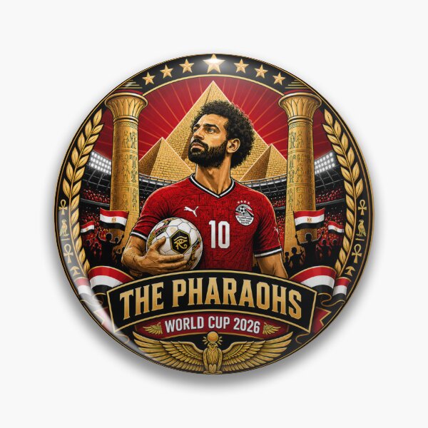 Item preview, Egyptian Number 10 Football Crest designed and sold by Retro Arabica.
